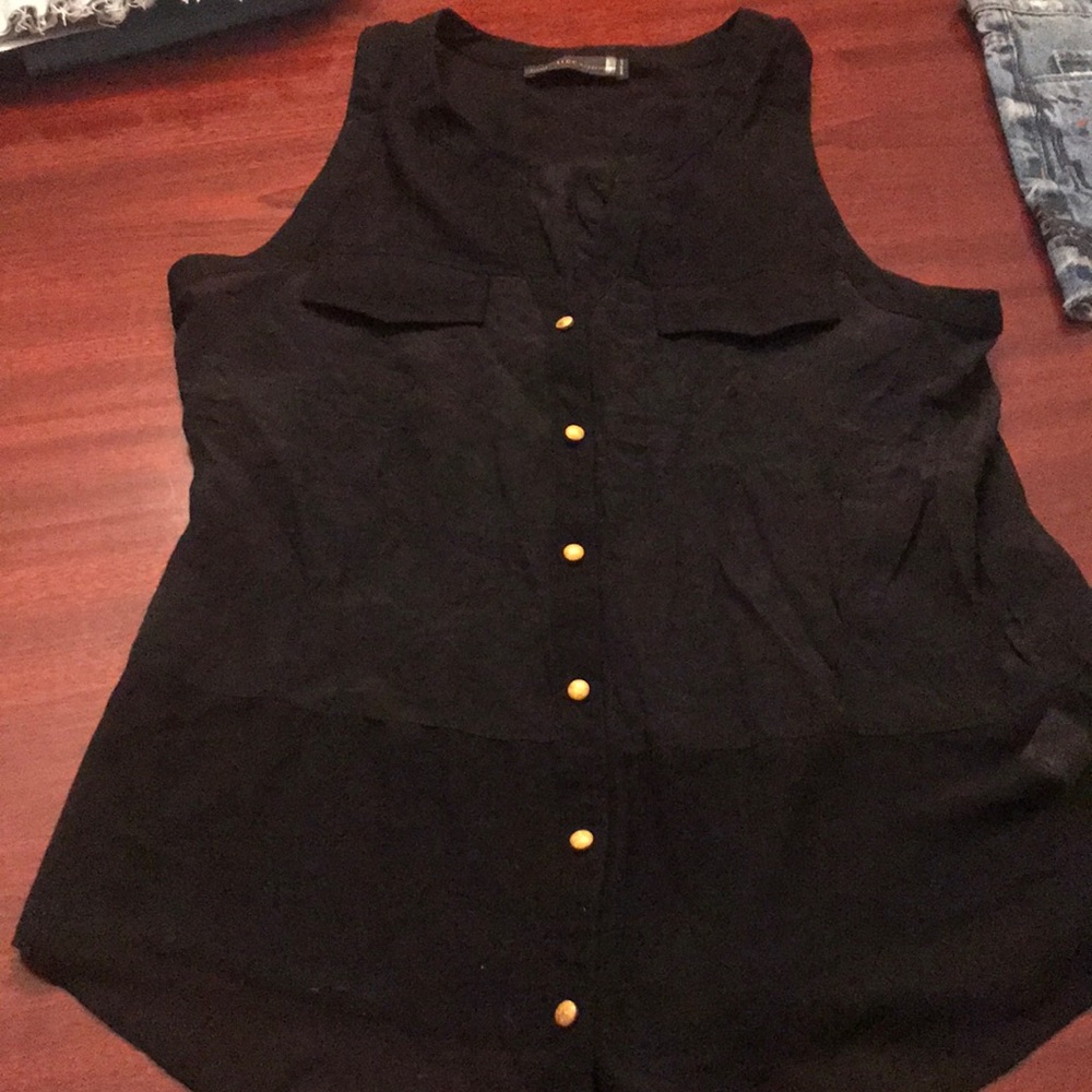Black tank top